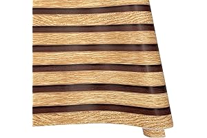 Self-Adhesive Retro Wood Grain Shelf Liner for Bookcase Countertop (Light)