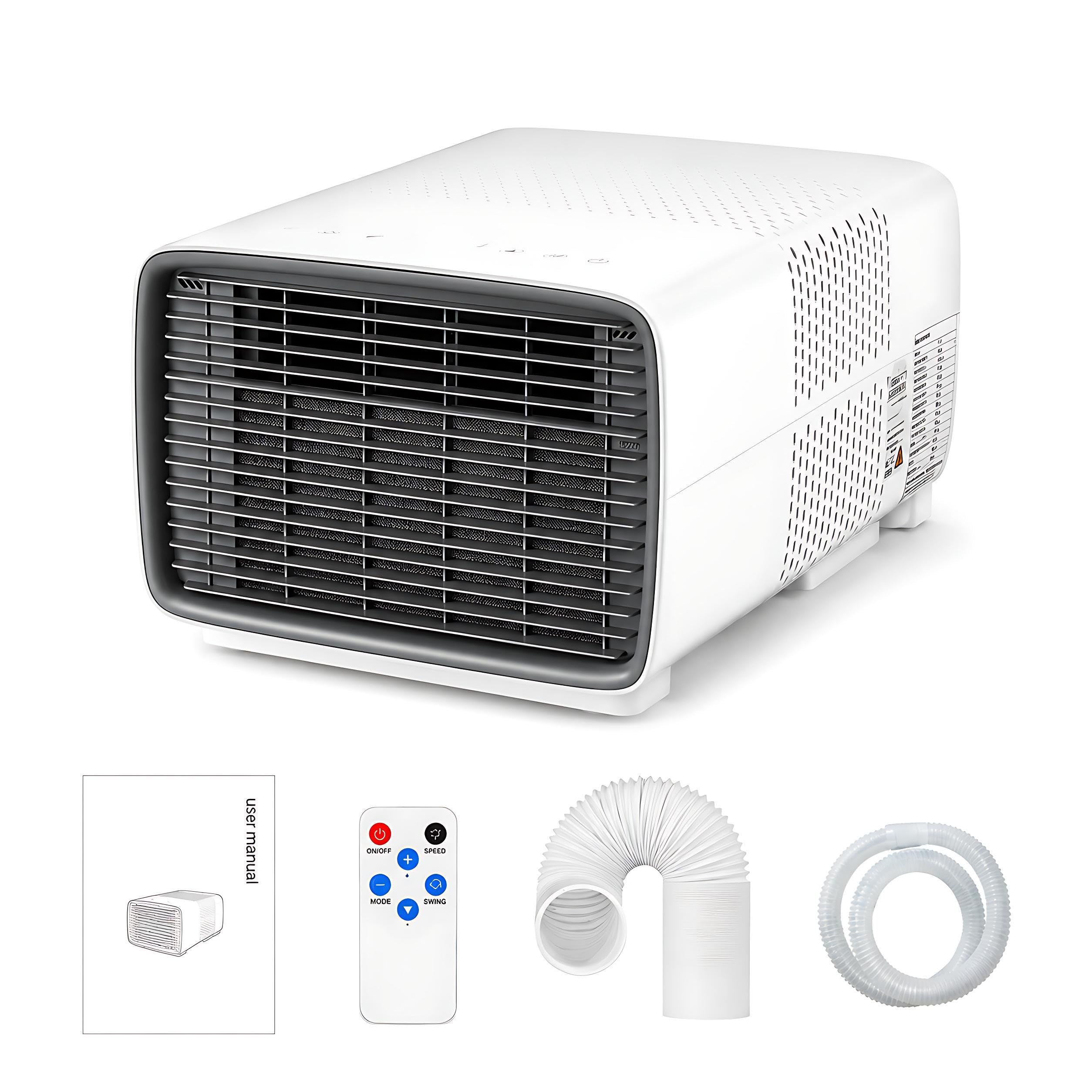 KPOUYYDS Tent Air Conditioner - Portable AC for Camping with 2700 BTU Real Compressor, 280W Low Wattage & 45dB Quiet Sleep Mode, 3-in-1 Mini Cooler for RV, Tents, Dorms & Outdoor Travel