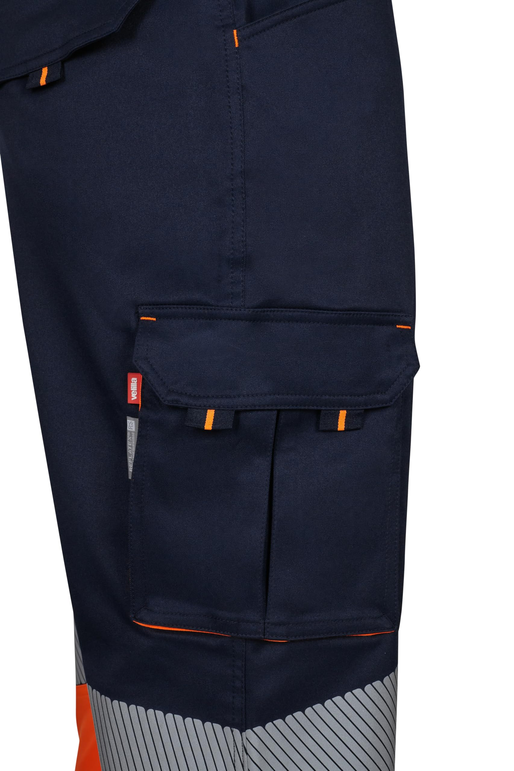VELILLA Pantalón Stretch Bicolor Cinta Segmentada Pantalones de utilidades de Trabajo Unisex Adulto