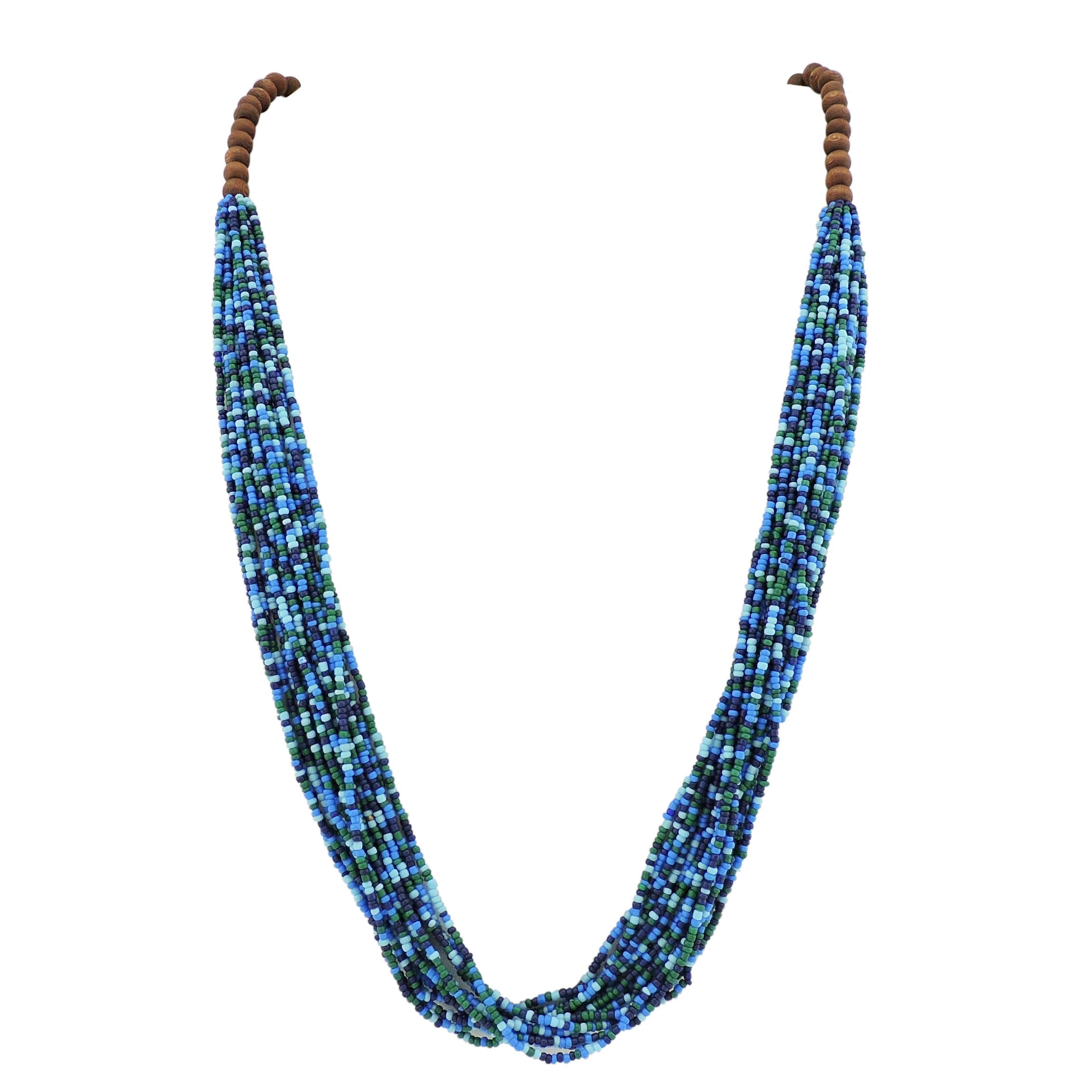 BOCAR Long collier de perles fait à la main avec boîte cadeau (NK-10407)