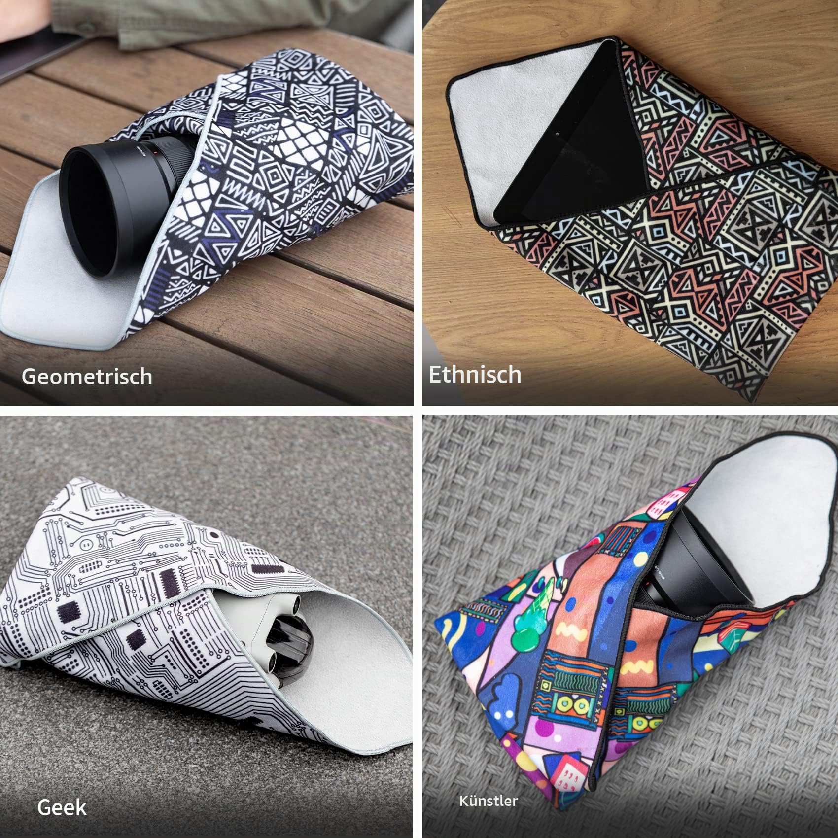PGYTECH Kamera Einschlagtücher, Kratzfeste Objektivabdeckung, Magische Selbstklebende Schutzumhüllung Tuch Protective Wrap für DSLR/Objektive/Action-Kam/Handy/iPad/Zubehör, Geek