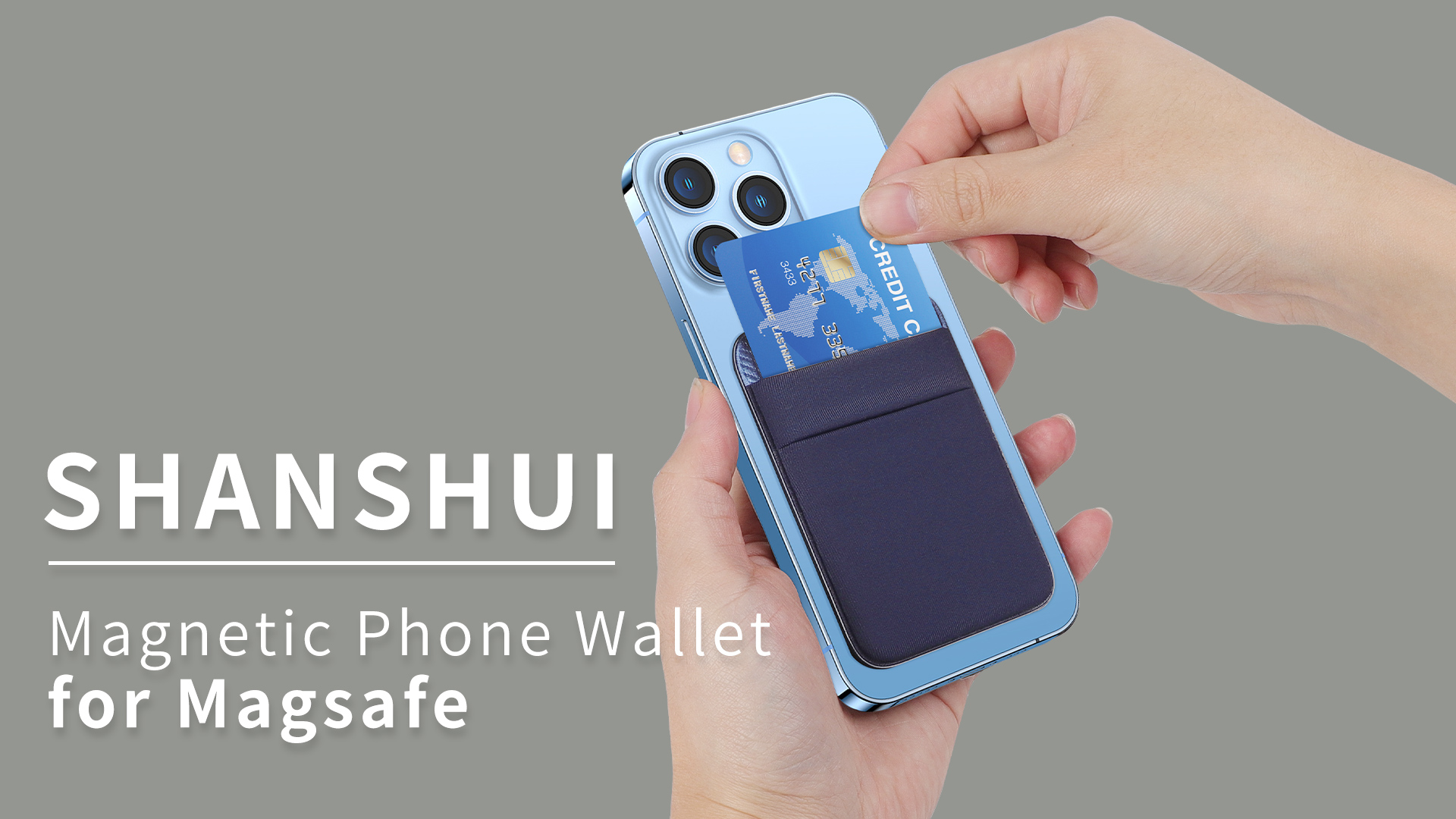 iPhoneアクセサリー shanbin Amazon.com: SHANSHUI Wallet for Magsafe, Stretchy Magnetic Phone
