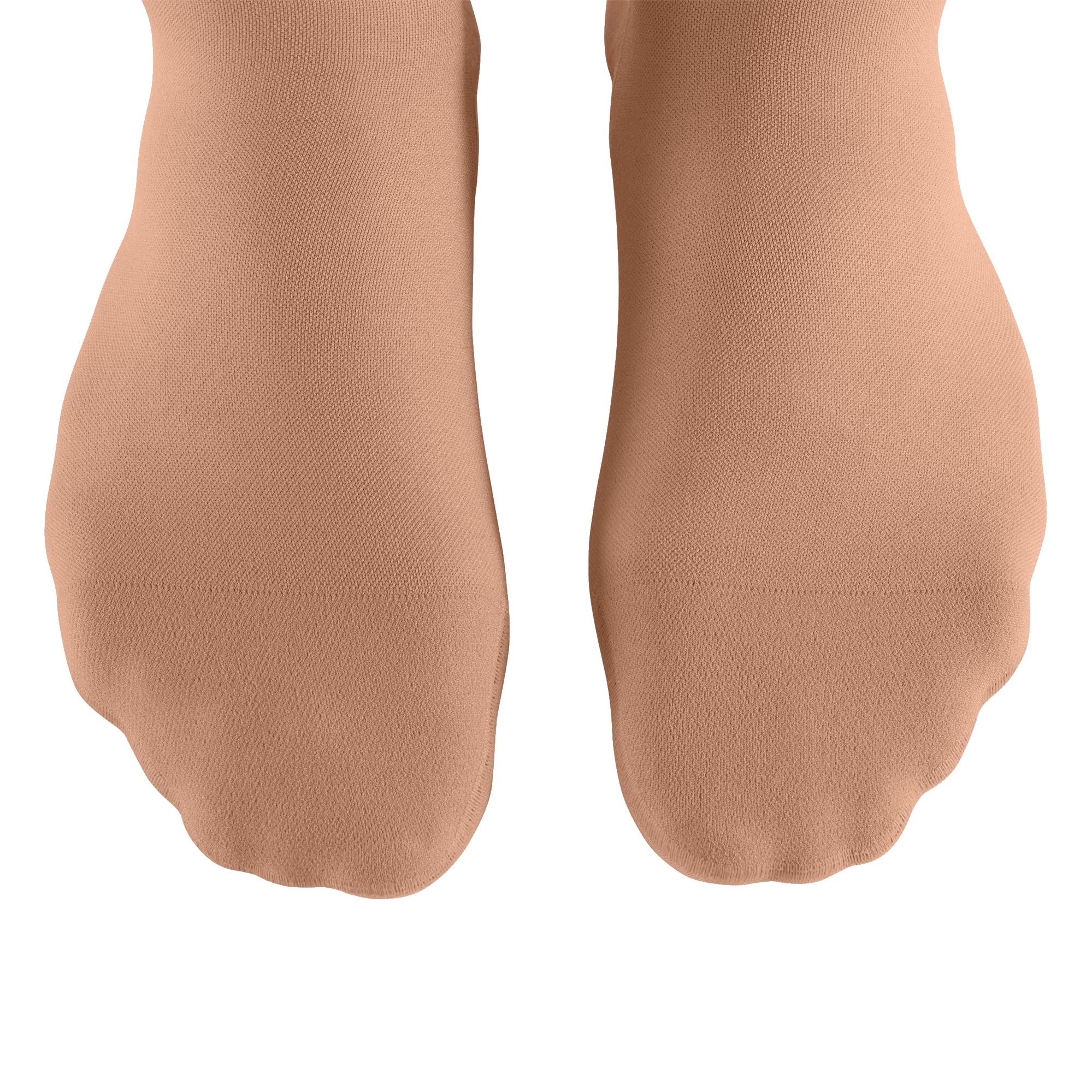 medi Duomed basic Kniestrümpfe mit Spitze Unisex | Kurz | Kompressionsstrümpfe CCL2 für Damen und Herren | Caramel | Größe IV