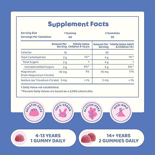 Miniatura 8 de JoySpring Gomitas calmantes para niños, suplemento calmante para niños, gomitas de apoyo inmunológico para niños, apoyo inmunológico para niños y