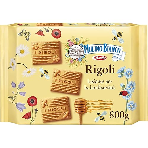 Immagine del prodotto Mulino Bianco Biscotti Frollini Rigoli con Miele Italiano, Perfetti per la Colazione- 800 g