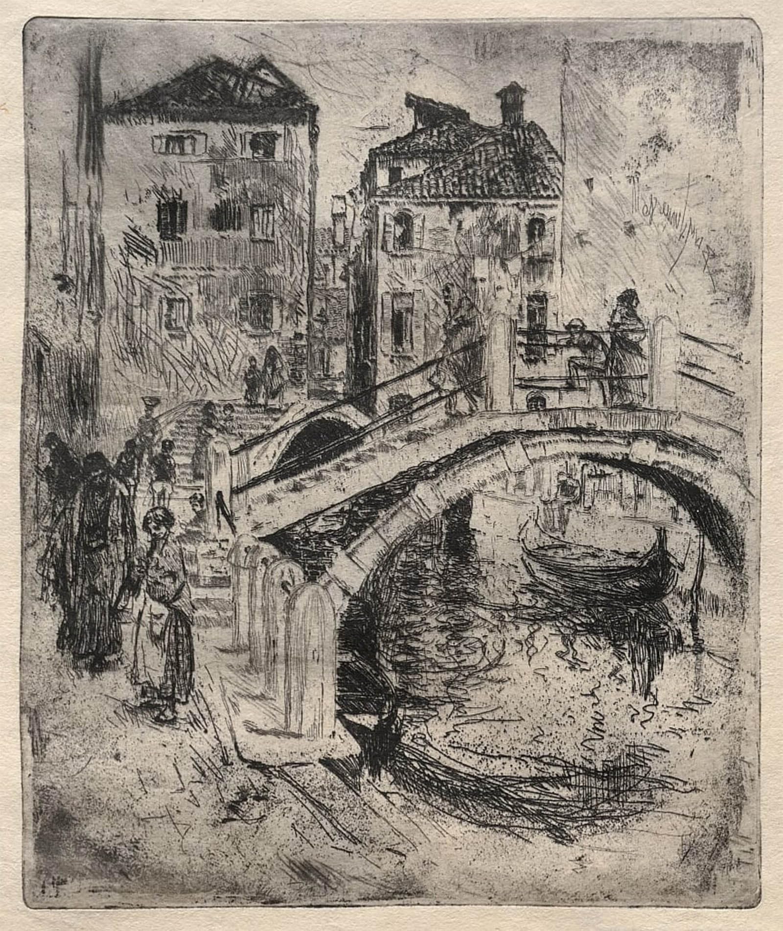 POSTERIIk Vintage Art Print Images Pictures Print Venetian Canal and Bridges by Robert Frederick Blum Modern Colour Posters for Office Home Decor 60x90cm