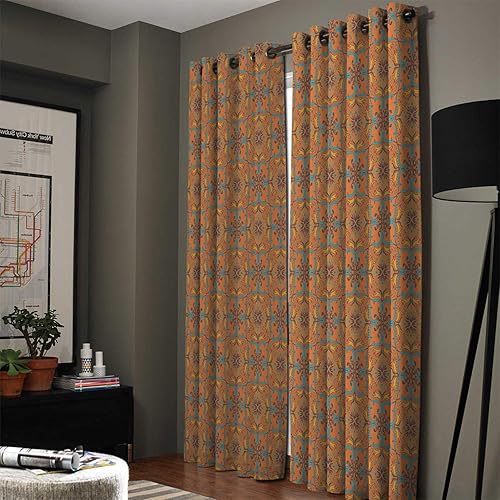 Miniatura 2 de Cortinas opacas con aislamiento térmico marroquí islámico, con ojales de metal, cortinas elegantes para habitación, ventana, para dormitorio, sala