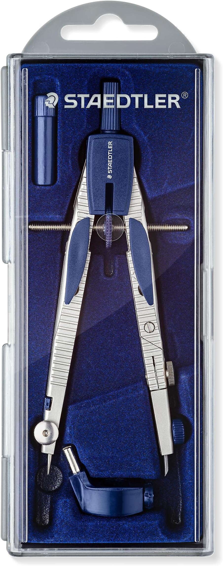 553 01 Mars Comfort Quick-Setting Compass with Centre Wheel, Universal Adapter and Lead Box (360mm Diameter)