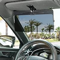 Vista 1 de JOYTUTUS Extensor de visera solar para automóvil, visera solar polarizada antirreflejos universal fácil de instalar, extensión de visera UV400