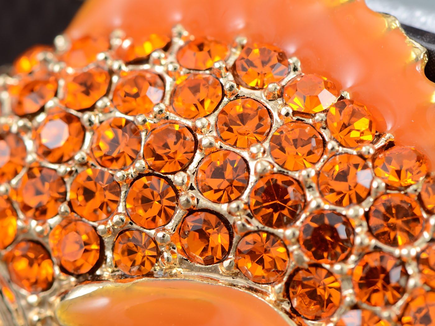 Alilang Japanese Koi Fish Carp Golden Tone Enamel Crystal Rhinestone Ocean Animal Lapel Pin Brooch - Image 4