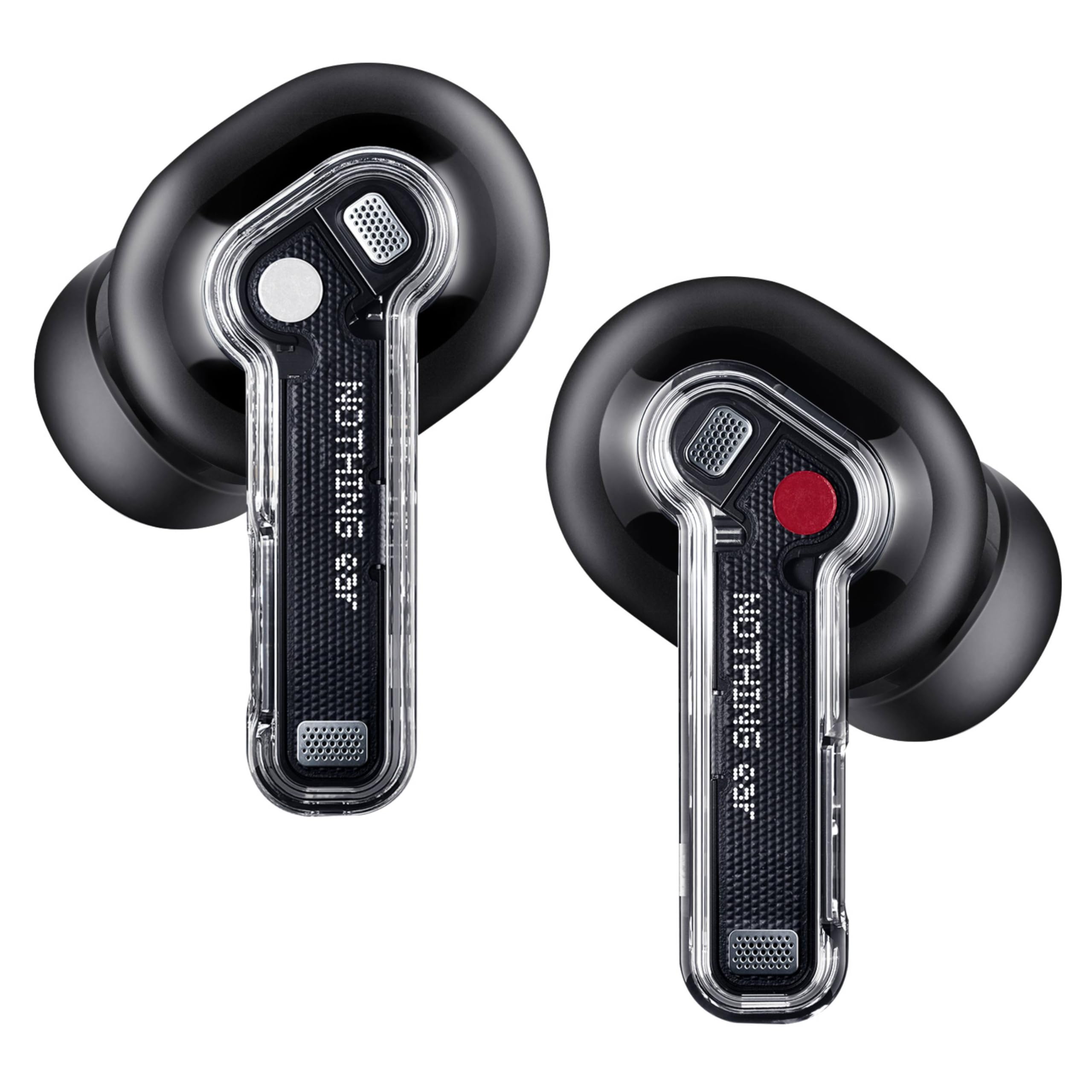 Nothing Ear Wireless Earbuds Bluetooth, 45dB Hybrid Smart ANC Earbuds, 11mm Deep Bass Boost, Hi-Res Audio with LDAC & LHDC 5.0, 6 Mics Call, 40.5H Playtime with Fast Charging Case, ChatGPT Supported