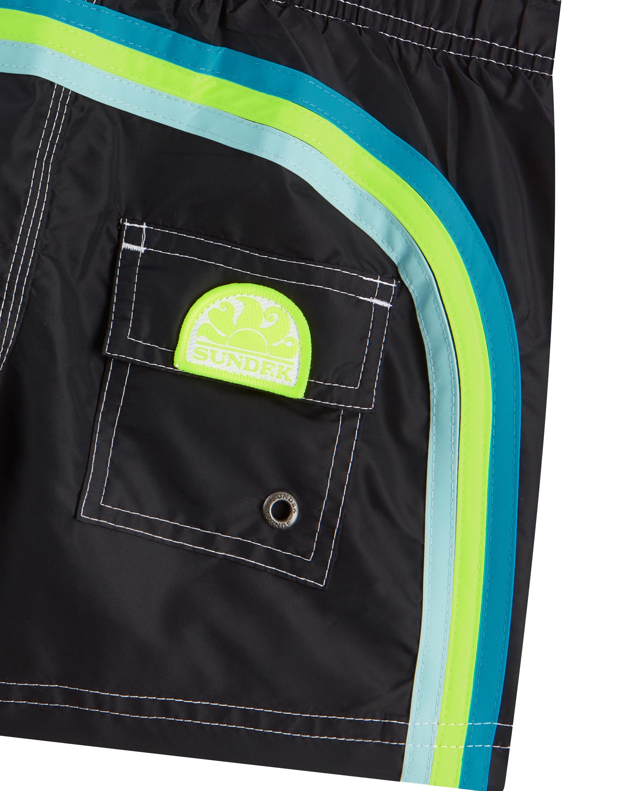 SUNDEK Pantaloncini da Bagno per Bambini Elastic Waist 9.5"»