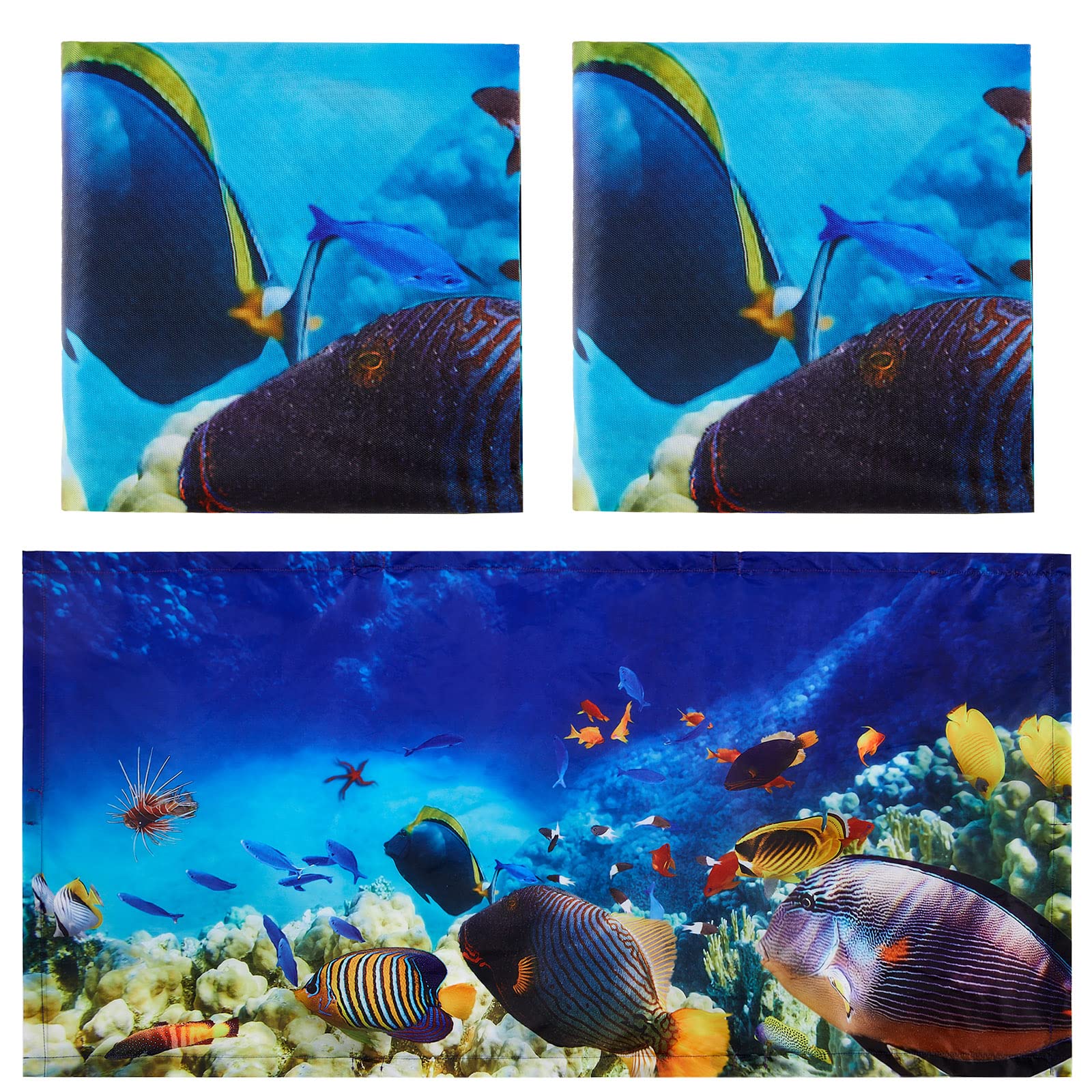 Hortsun Pack of 2 Fluorescent Light Covers 4 x 2 Feet Magnetic Ceiling Light Cover Classroom Lights Covers Classroom Supplies for School Classroom Home Office(Ocean)