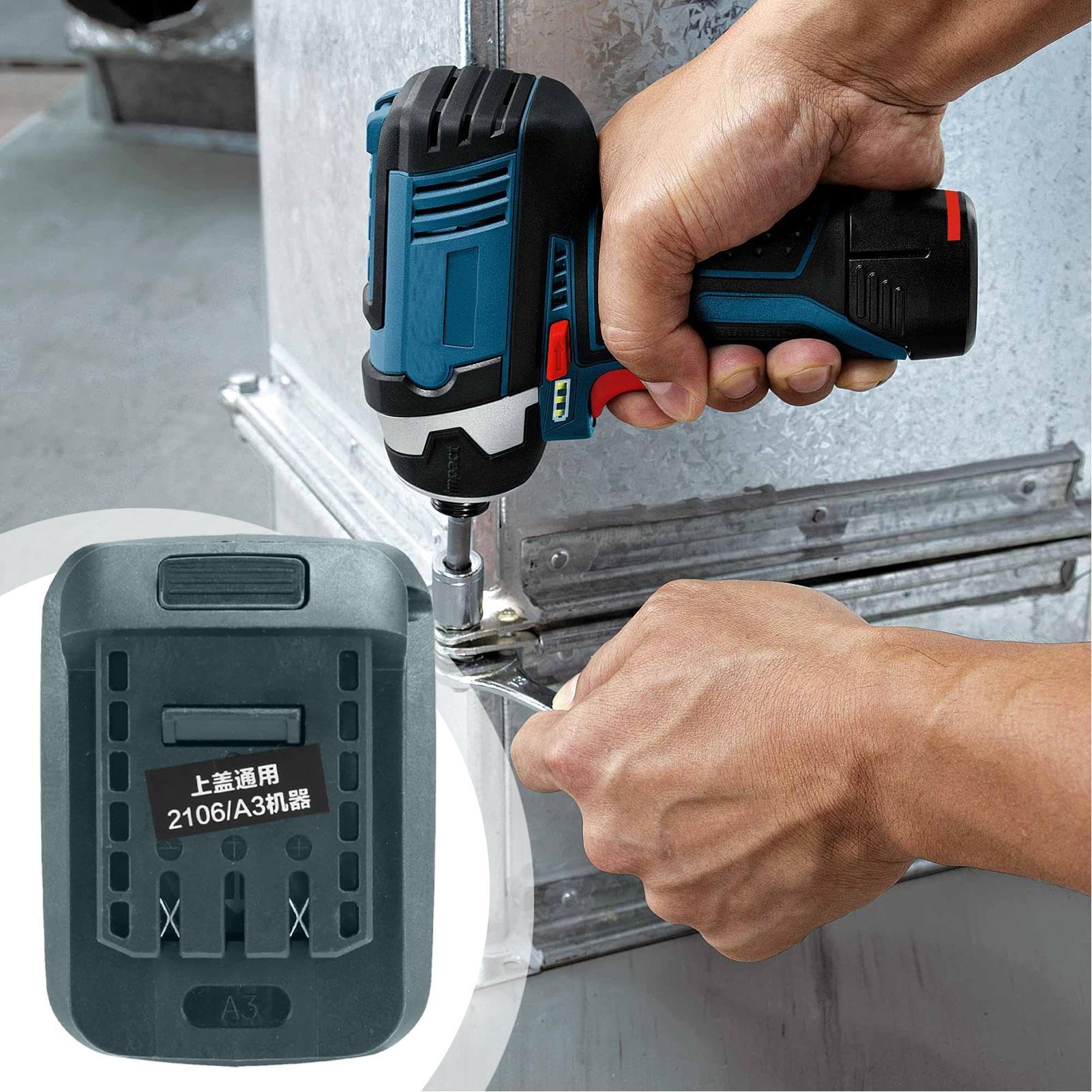 Convertitore Di Adattatore Batteria Zunetsutock - Adattatore Di Corrente Ad Alta Efficienza Per Batteria Al Litio Ricaricabile | Strumento Di Conversione Universale Per Utensili, Utensili Elettrici