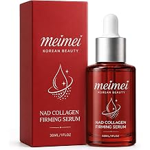Meimei Firming Serum, NAD+ Firming Serum, Collagen Extract &amp; Peptides Facial Serum, Anti-Aging Serum, with Wrinkle Appearance, Elasticity &amp; Pore Care, Suitable for All Skin Types, 30ml / 1 Floz