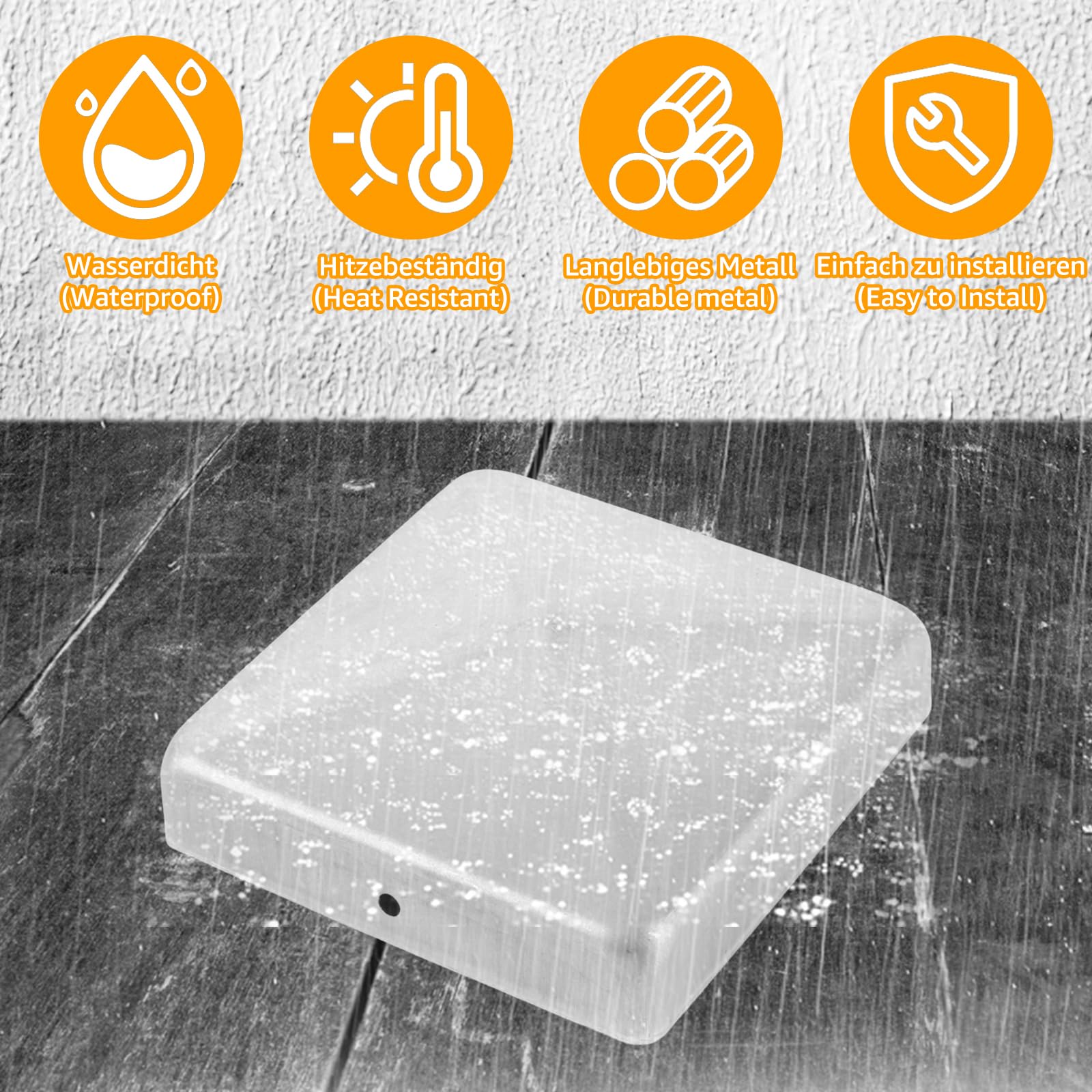 24 tapas para postes de 90 x 90 mm, tapa de valla con tornillos, tapas para postes de valla de 9 x 9 cm, cubierta de postes para postes de madera, postes de vallas de metal