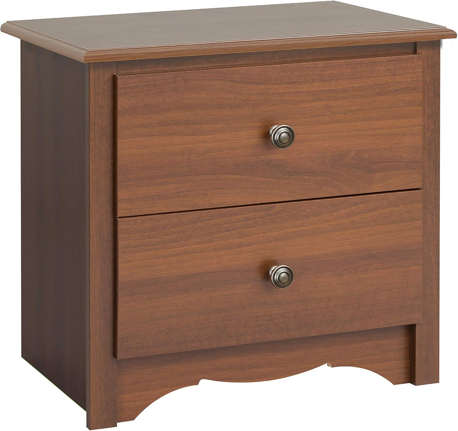 Cherry Monterey 2 Drawer Nightstand : Home & Kitchen