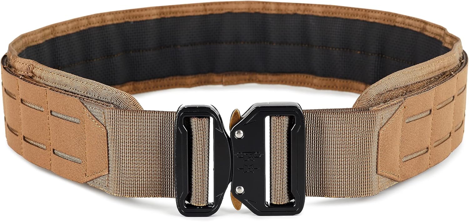 WOLF TACTICAL Molle Battle Belt – War Belt Battle Belts Tactical Gun Belt Duty Belt 2” Quick-Release Combat Belt