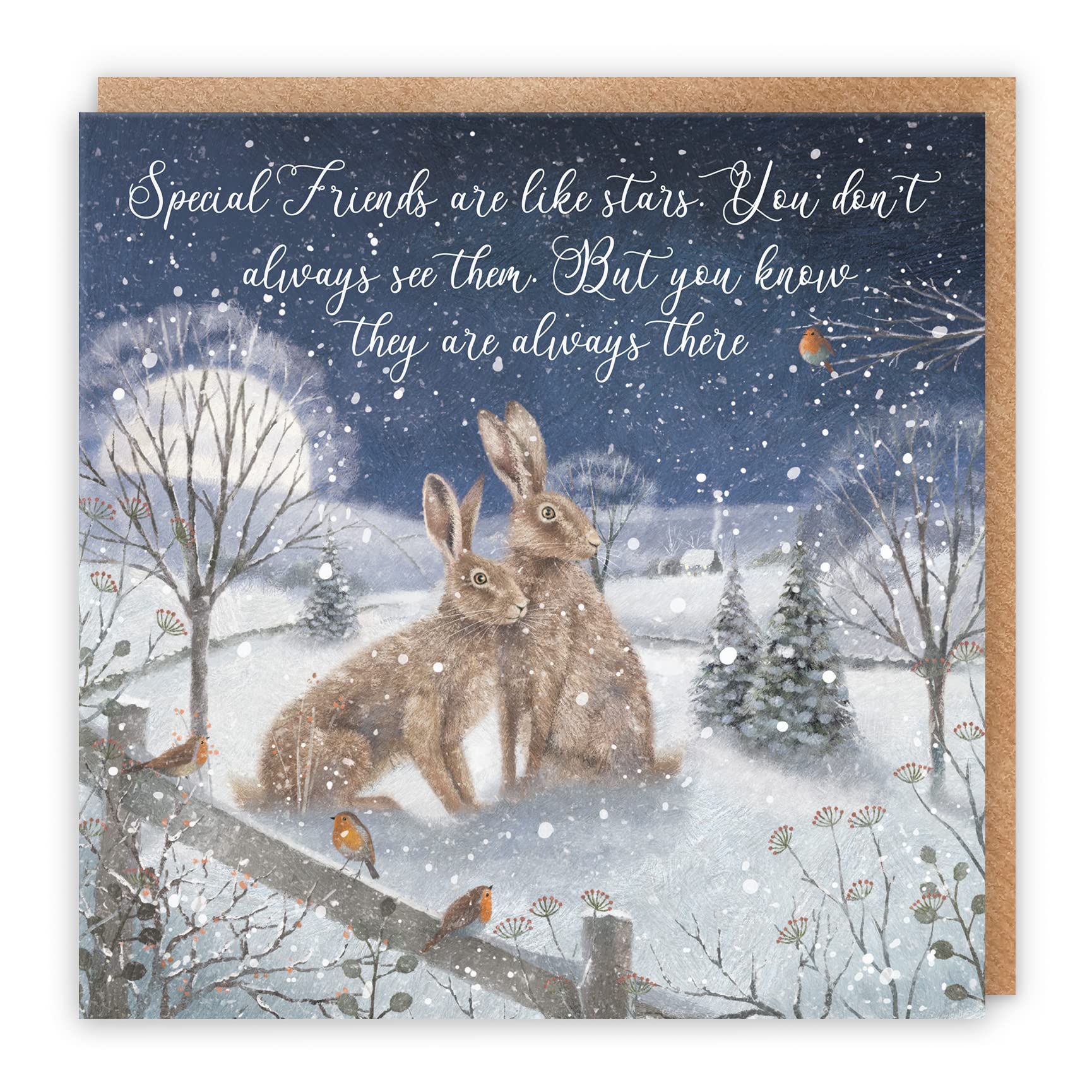 Hunts England, Special Friends Are Like Stars Christmas Card, 'Christmas Eve', Milo's Gallery Collection