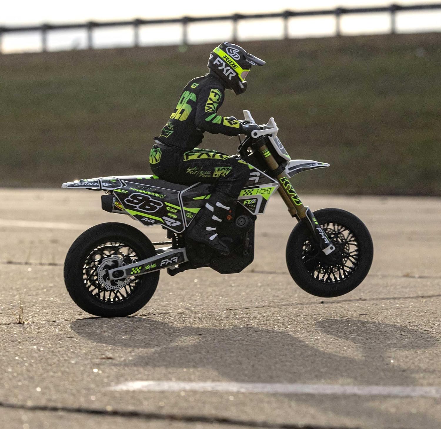 Losi Promoto-SM motorcycle jumping