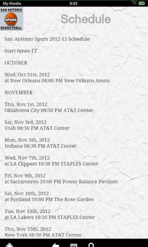 San Antonio Basketball News (Kindle Tablet Edition)