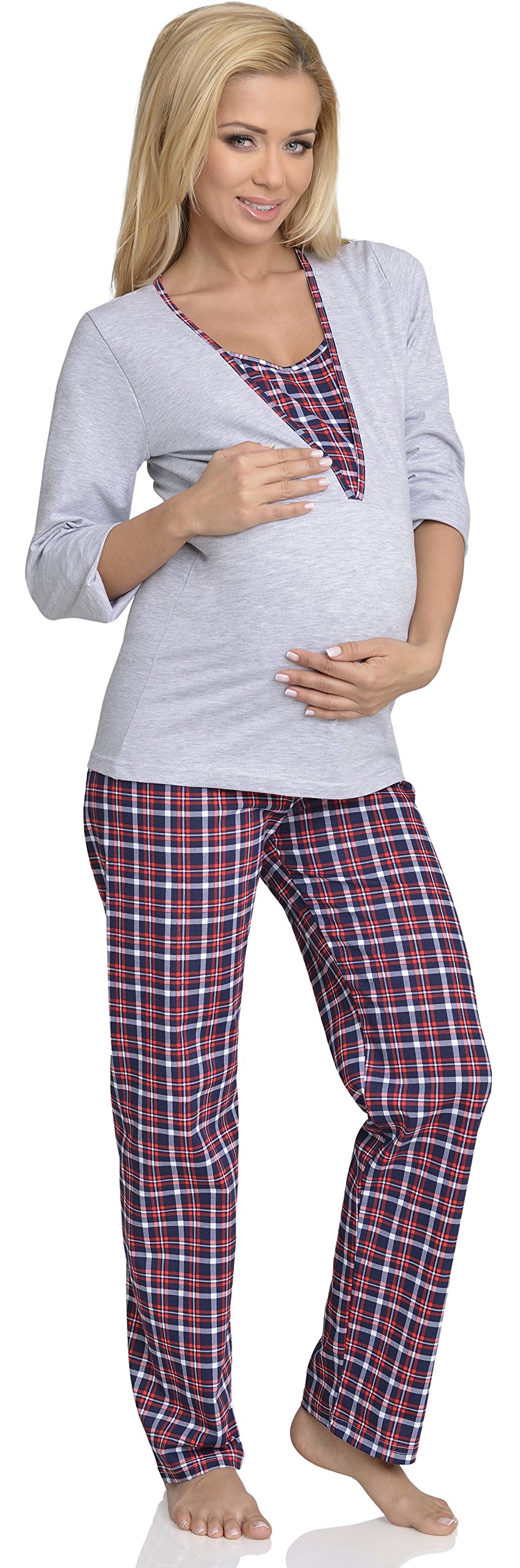 Be Mammy Piżama Damska Piżama do Karmienia 1N2TT2