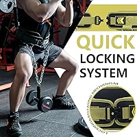 Vista 3 de Quick Locking Weighted Dip Belt for Weight Lifting,Weighted Pull up Belt Verde