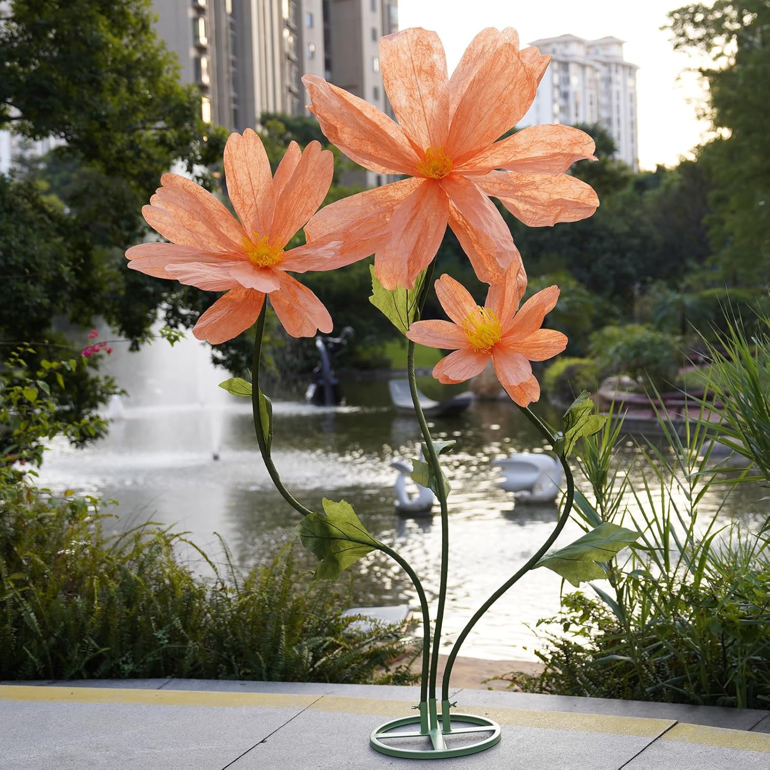 Giant Daisy Paper Flowers for Decoration,Large Artificial Daisy Flowers,Standing Floor Flowers Decor for Parties,Weddings,Baby Showers,Photo Booths,Events,Home Display,Handmade Floral Props - Image 6