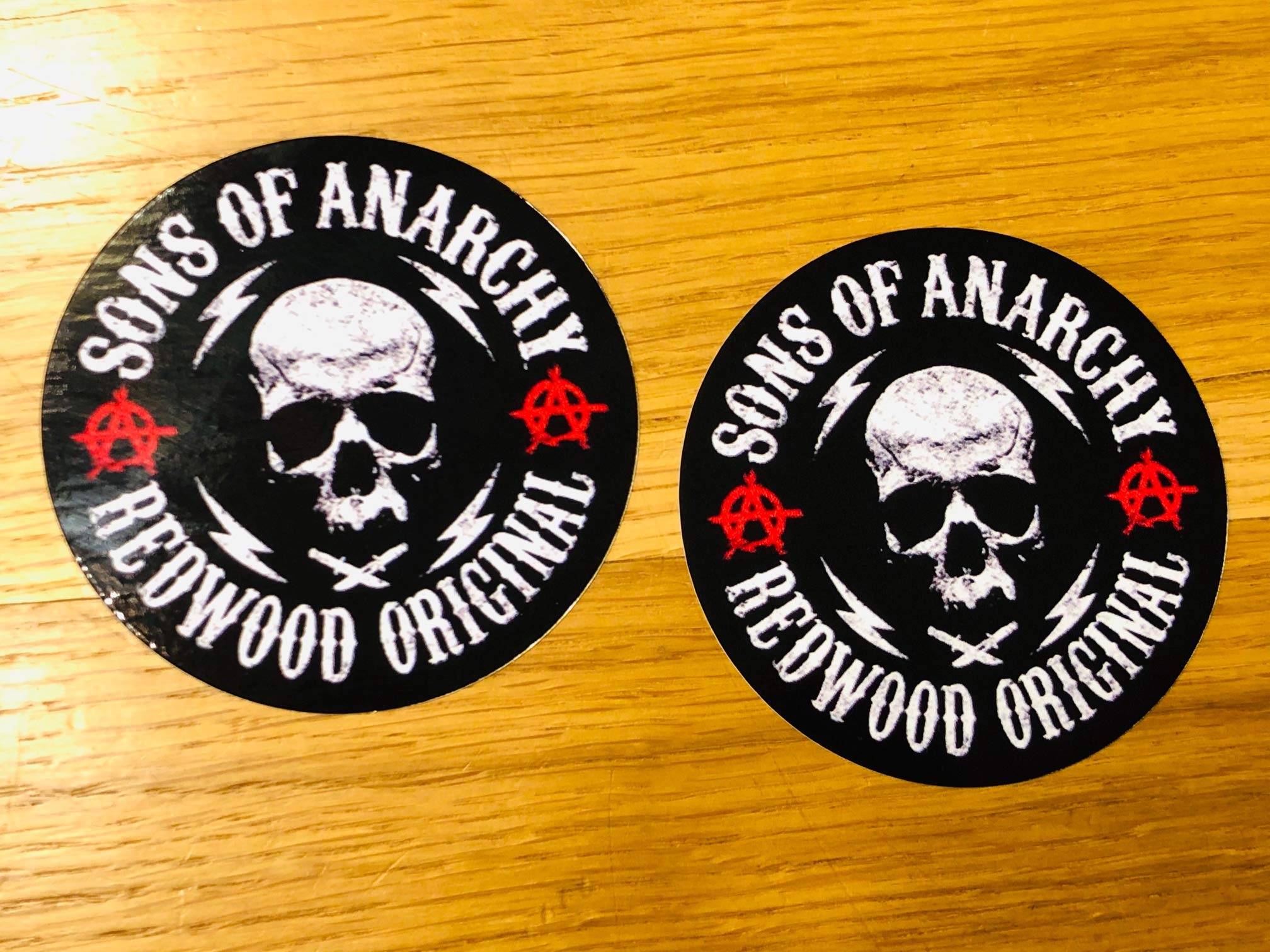 Stickerverticker Multicolor 2 X Sons Of Anarchy Sticker Redwood Biker Mc Soa Samcro 1% Chopper Se44