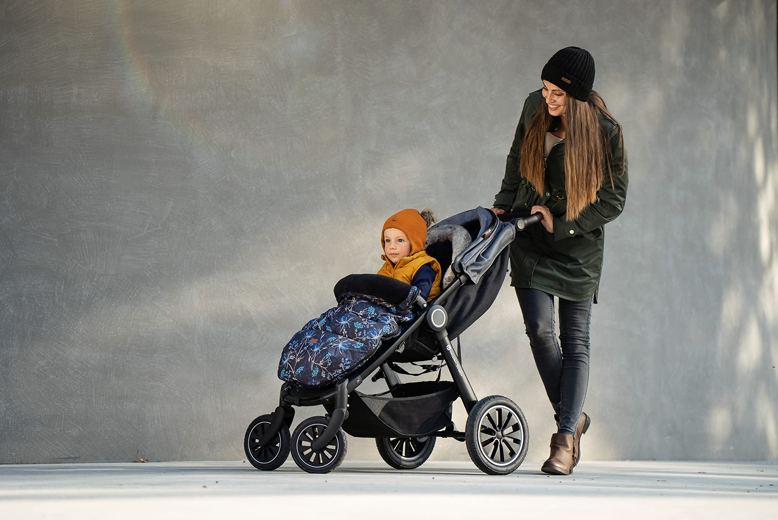 Petite&Mars COMFY - Sacco nanna 4 in 1 per passeggino, per passeggino, sacco nanna invernale, impermeabile, antivento (elegante caramello)