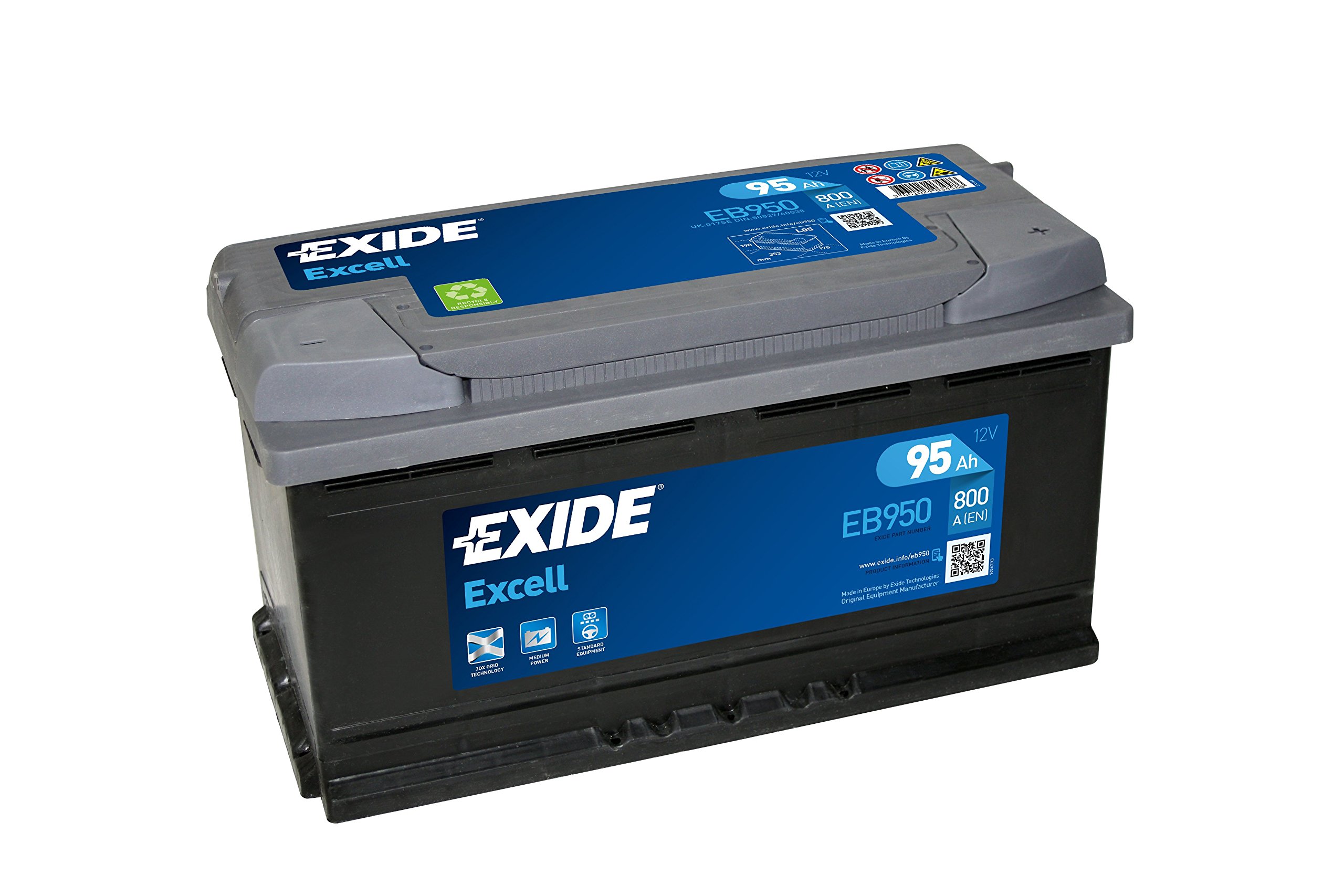 Battery fits FIAT DUCATO TALENTO CAMPAGNOLA 242 Exide 017 800A 95Ah New