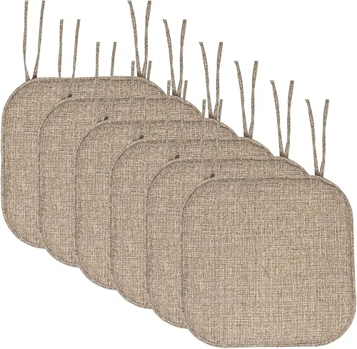 Miniatura 1 de Sweet Home Collection - Cojines de espuma viscoelástica con tiras, goma antideslizante y diseño de panal de abejas y esquinas redondeadas de 16 x 16