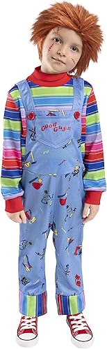 Spirit Halloween Disfraz infantil de Chucky para niños Con licencia oficial Cosplay de terror Disfraz de TV y película