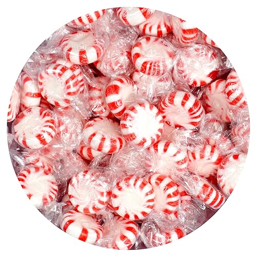 Starlight Peppermint Candy, 1 Pound Bulk Candy (Approx. 75 pcs.), Individually Wrapped Peppermint, Starlight Mints - Peppermint - 1 Pound