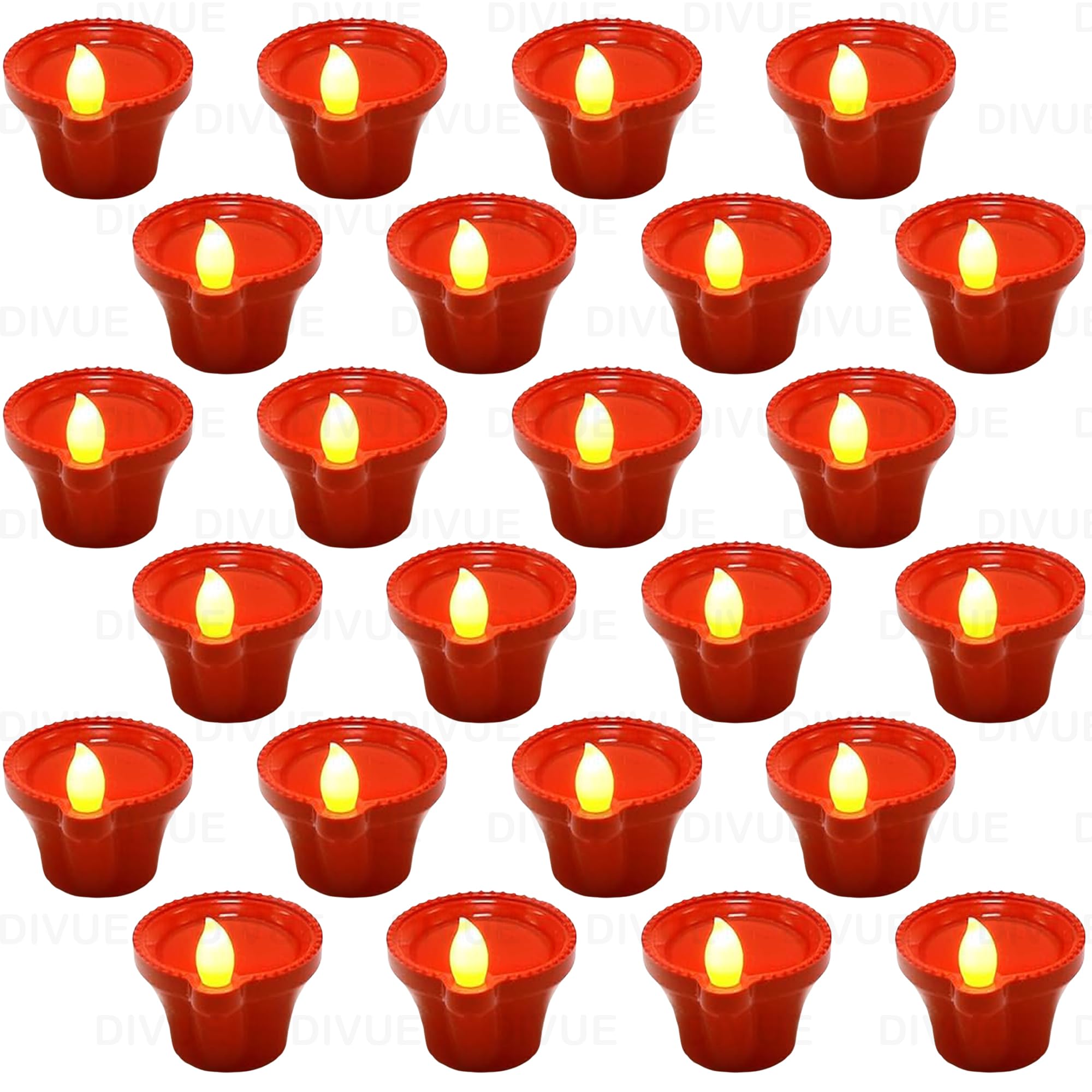 NAXUE Water Sensor Diya Lights Electric Flameless & Smokeless LED Diyas | Eco-Friendly Led Diyas Candle E-Diya Warm Ambient Lights for Home Decor, Diwali Festivals Decoration, Christmas New Year (24)