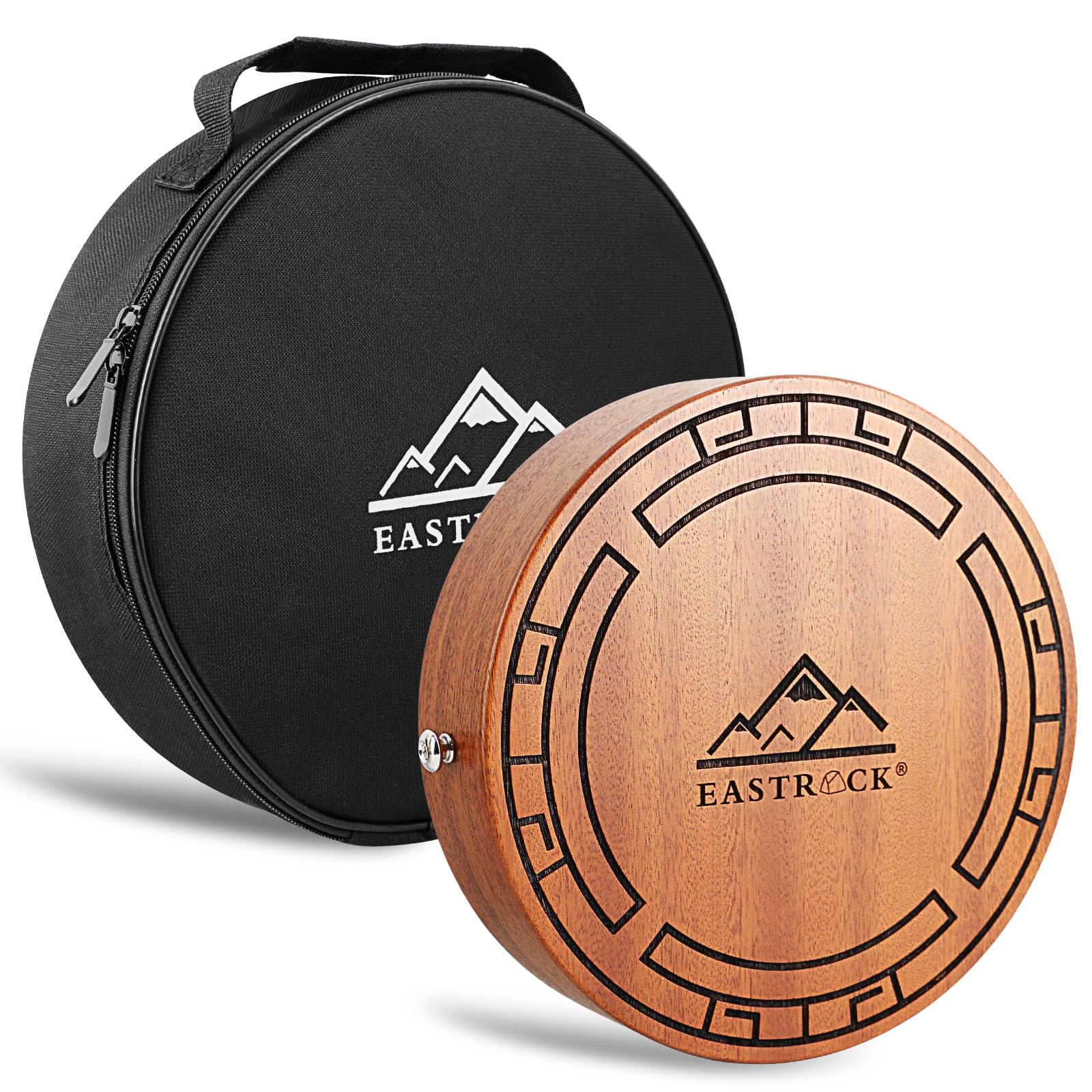 EASTROCK Portable Travel Cajon Wooden Hand Cajon Drum Snare Wire with Adjustable Strap Cajon Bag