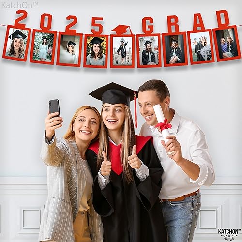 Miniatura 5 de KatchOn, Cartel de fotos de graduación rojo 2024  grande, 10 pies, cartel de graduación 2024  Cartel rojo de graduación 2024 personalizado  Cartel