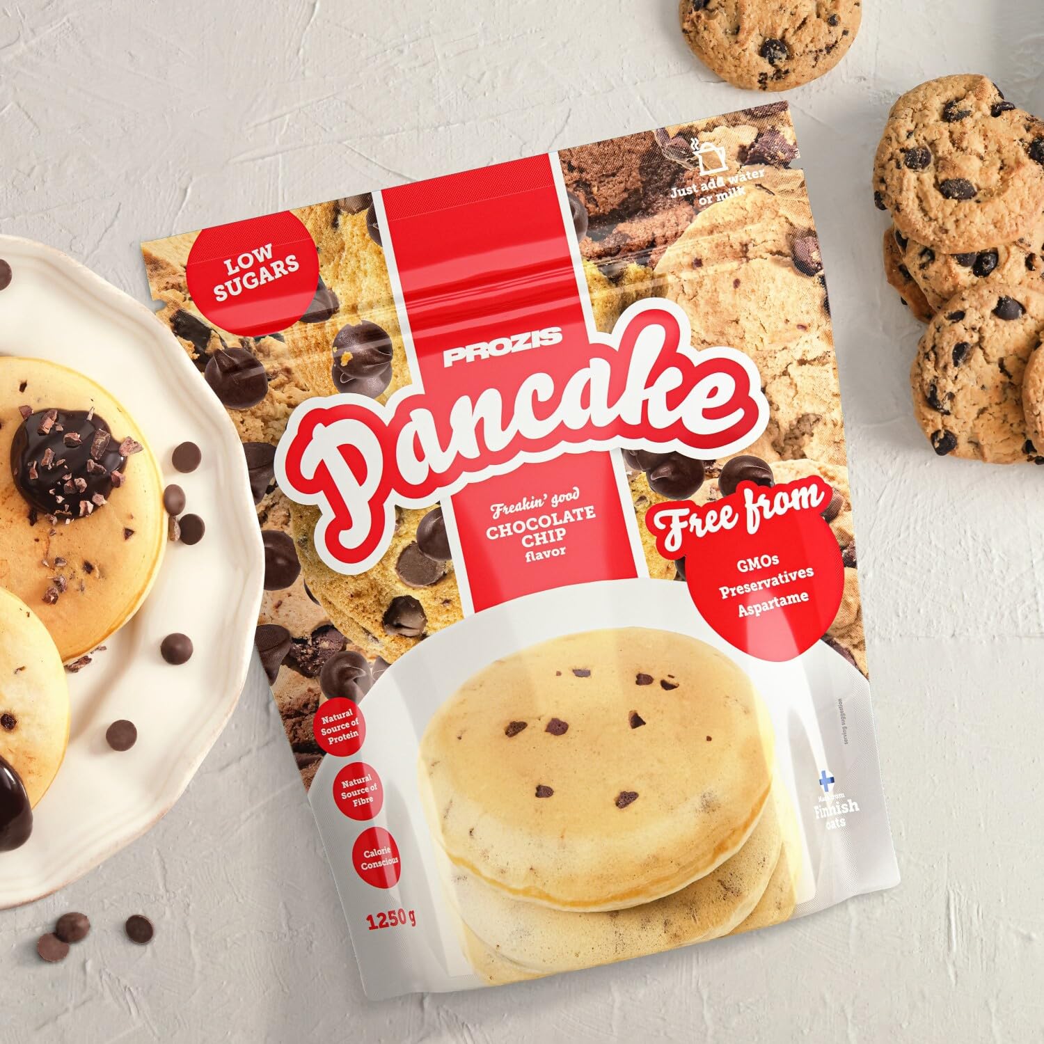 Prozis Pancake 1250 g Pepitas de chocolate