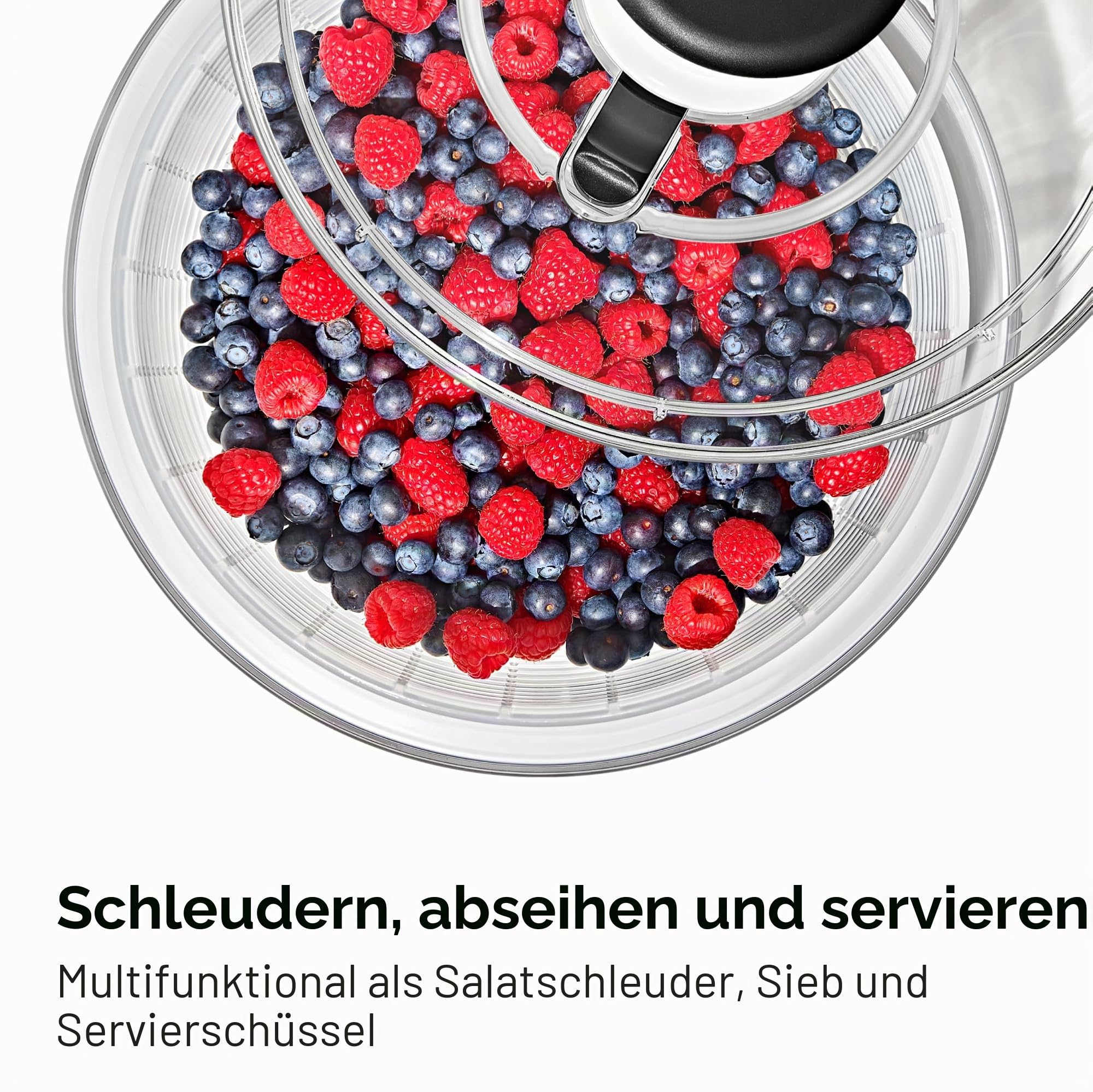 OXO Good Grips Salatschleuder 5,8L, Farblos, Größe
