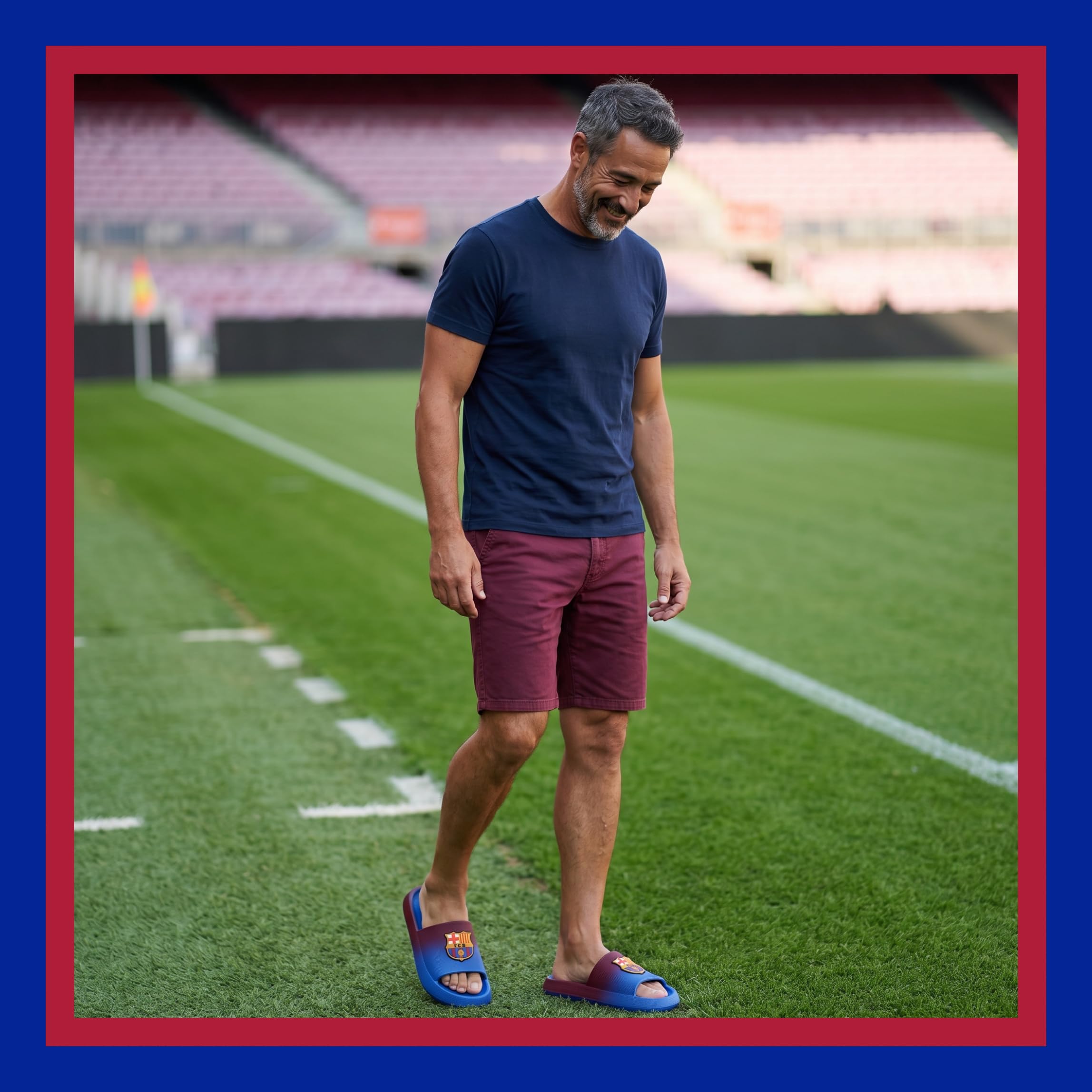 FC Barcelona Herren Sandalen, Sommer-Clogs für Jungen, Größen EU 36 bis 45
