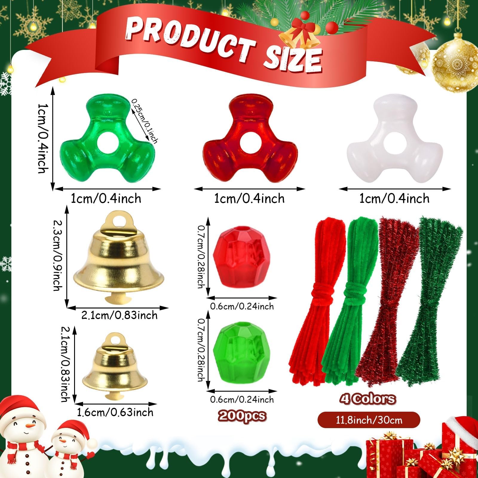 Christmas Tri Beads Kit - Make Festive Ornaments -2 Christmas Tri Beads Kit - Make Festive Ornaments -2