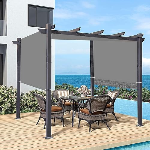 Miniatura 7 de Cubierta de sombra de pérgola Parasol Rectángulo Toldo Tela de bloqueo UV