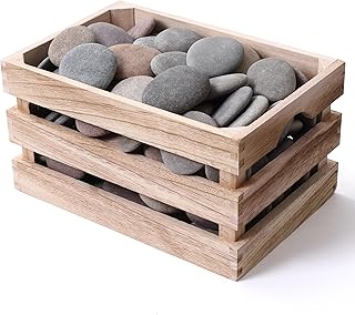 ROCART 100 PCS Large Rocks for Painting, 2.25-4.05 Inches Flat Painting ...