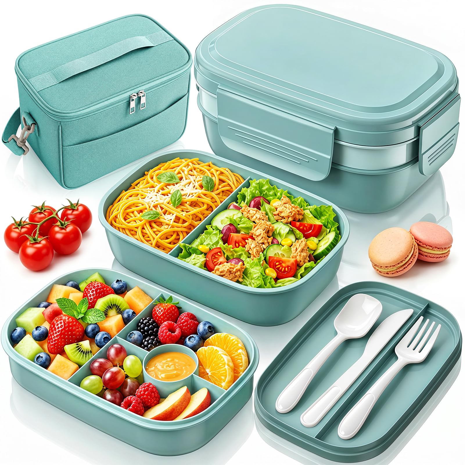 Bento Box Adult with Insulated Lunch Bag