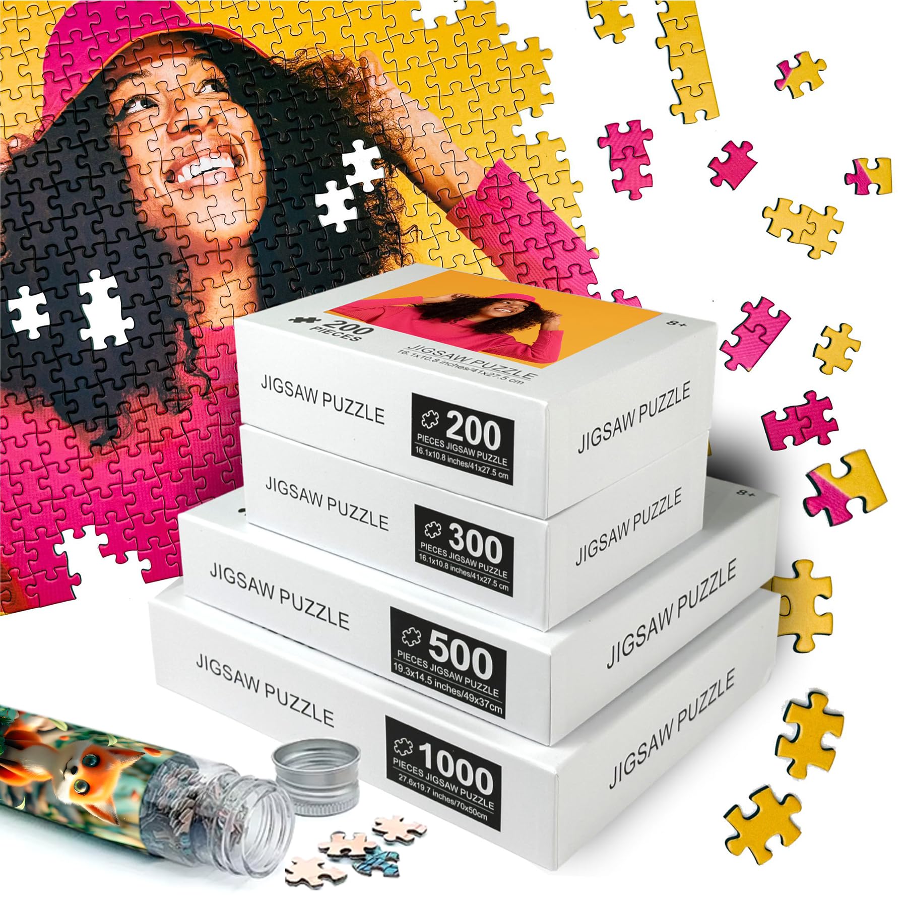 Custom Puzzles from Photos, Customized Puzzles from Photos 1000 Pieces, Picture Puzzle Custom Personalized Jigsaw Puzzle from Photo for Birthday Fathers Day Wedding Anniversary Graduation