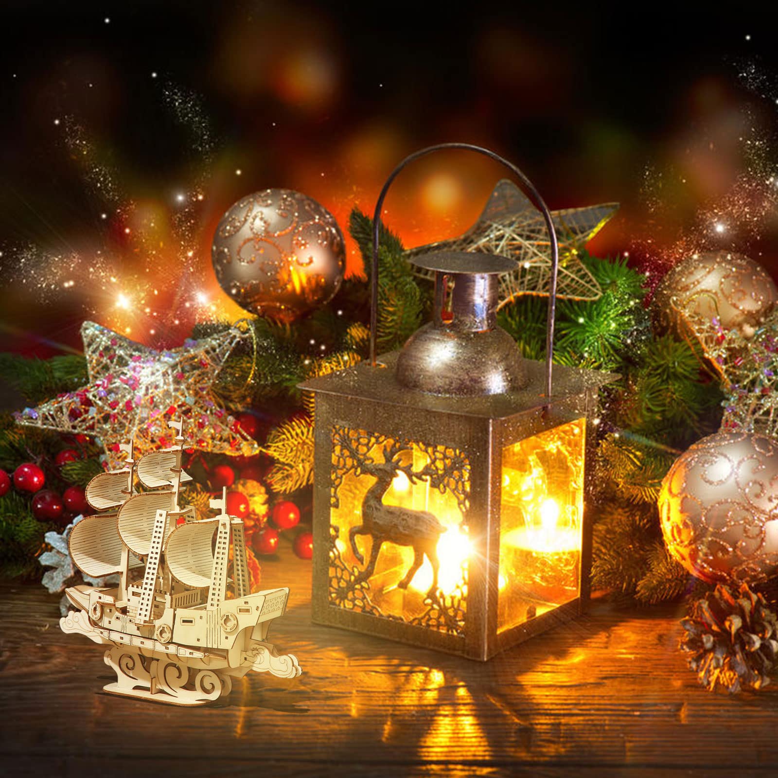 Drewniane puzzle 3D dla dorosłych, drewniane bloki, puzzle, model, zestaw do budowania, prezent na urodziny, Dzień Ojca