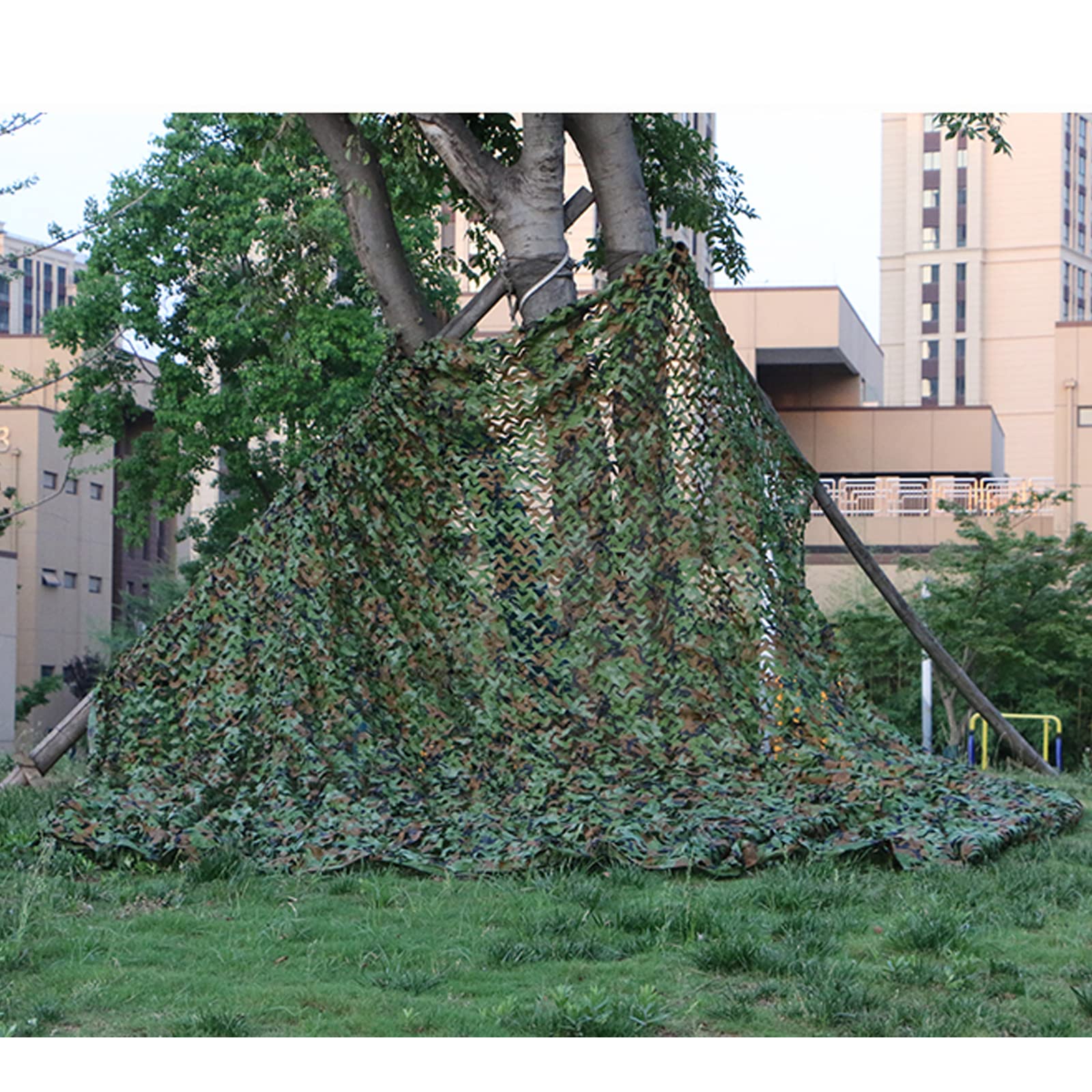 Red de Camuflaje de Poliéster Oxford 220D,Malla de Camuflaje,Camo Netting,Cubiertas de Camuflaje,Ligero y Duradero,para La Observación de Aves de Caza,Sombrilla al Aire Libre