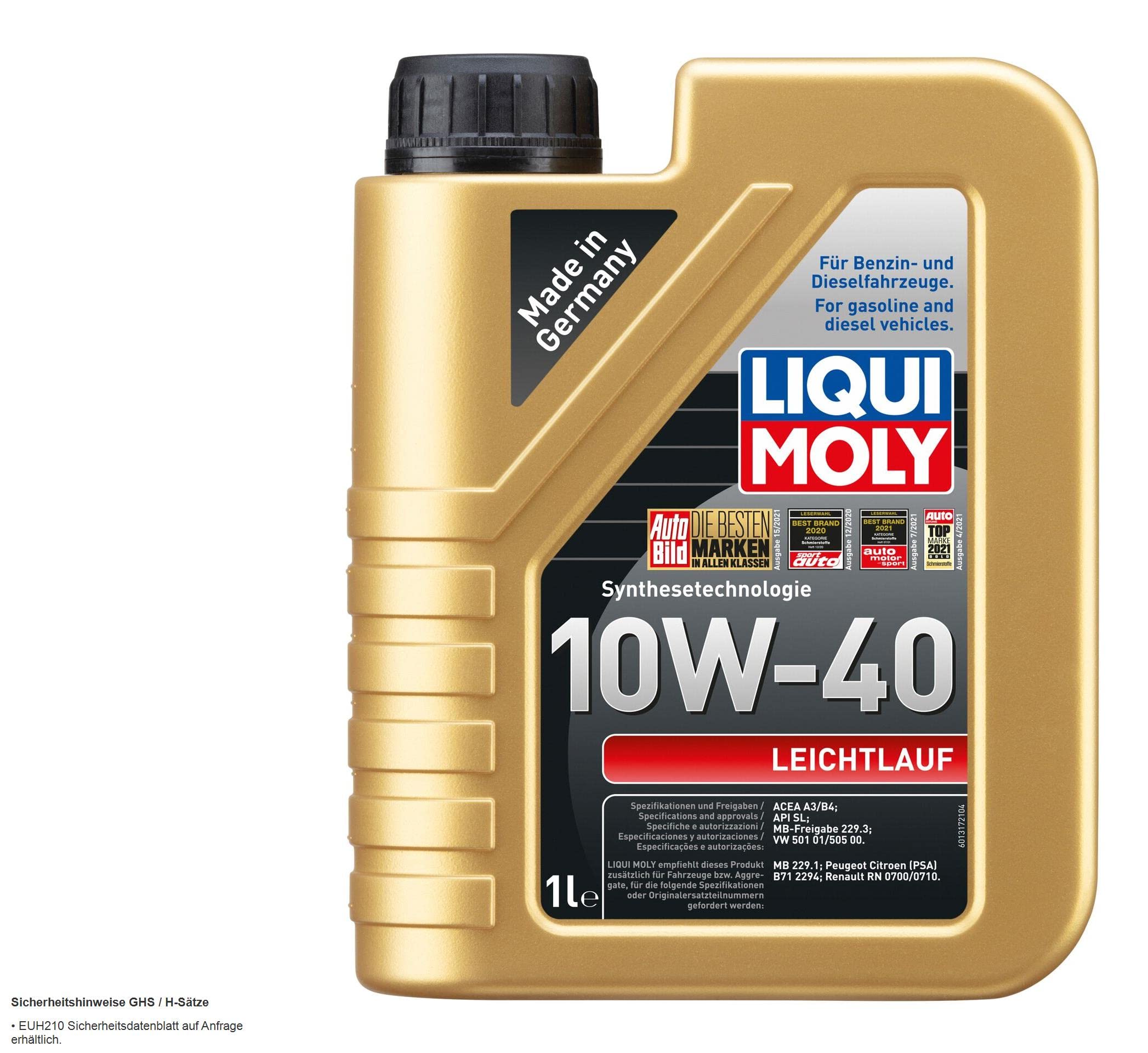 Set di filtri con olio motore 10W-40 scorrevole, filtro olio, filtro aria, filtro carburante, vite di chiusura
