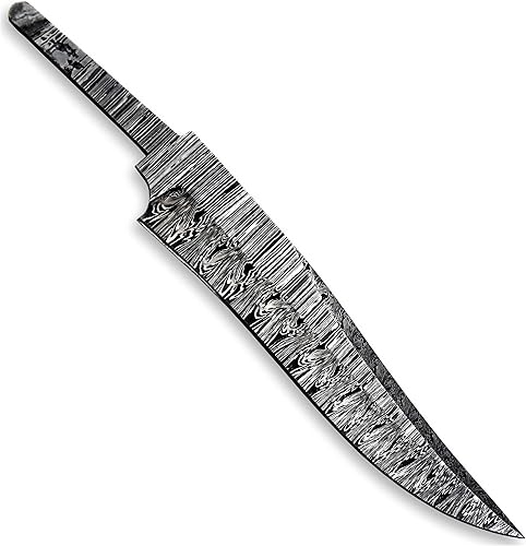 Miniatura 9 de Hercules Knives Hoja en blanco de acero de Damasco forjada a mano personalizada Hoja de cuchillo de caza táctica Rnager Hoja de Damasco Billet Hecho