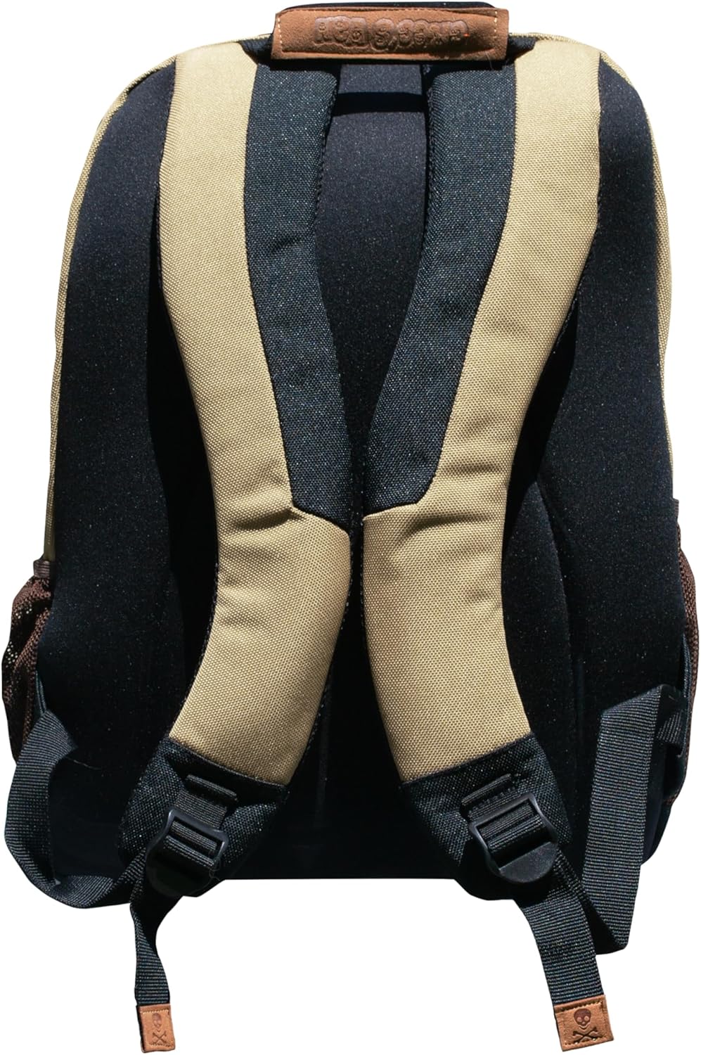 Greg's Van Retro Punk-Style Canvas Backpack (Light Olive w/Angel Decal)